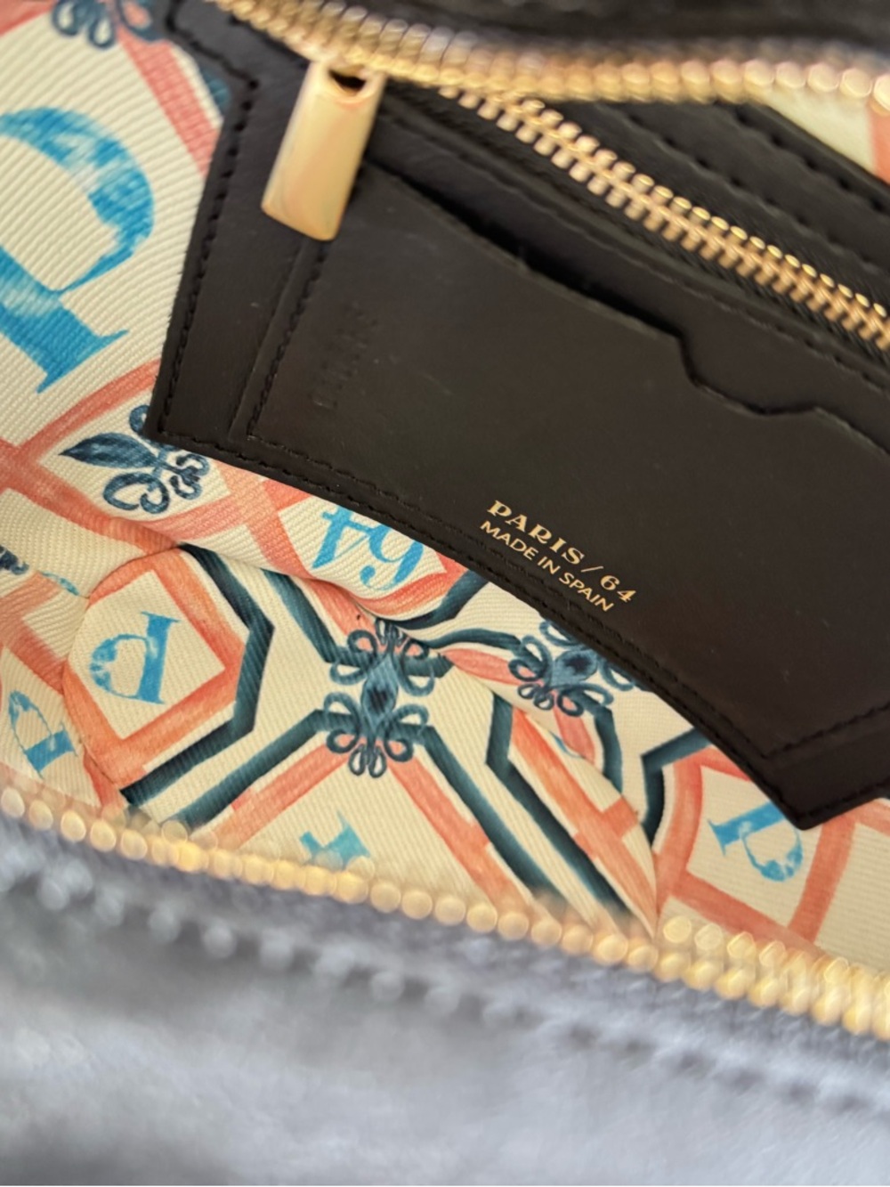 Paris/64 Black Structured Mini Satchel - Picture 7 of 8
